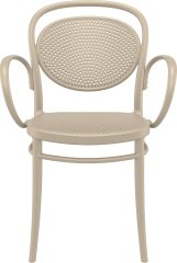 SİESTA MARCEL XL  SANDALYE KUM GRİ