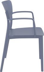SİESTA LİSA SANDALYE KOYU GRİ