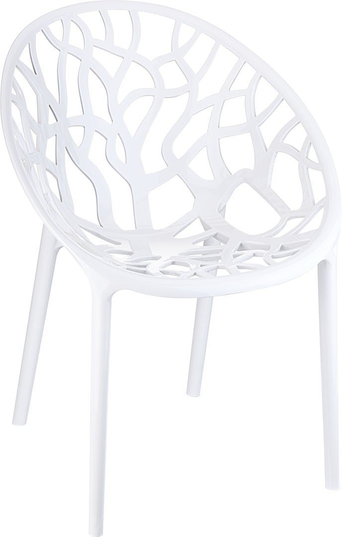 SİESTA CRYSTAL SANDALYE PARLAK BEYAZ