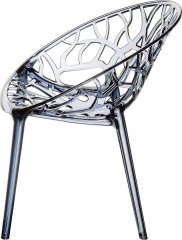 SİESTA CRYSTAL SANDALYE KÜL GRİ TRANSPARAN