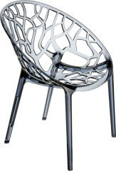 SİESTA CRYSTAL SANDALYE KÜL GRİ TRANSPARAN