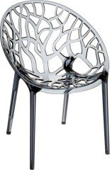 SİESTA CRYSTAL SANDALYE KÜL GRİ TRANSPARAN