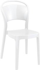 SİESTA BOO SANDALYE PARLAK BEYAZ