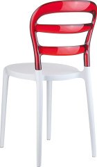 SİESTA MİSS BİBİ SANDALYE KIRMIZI TRNS. BEYAZ