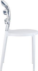 SİESTA MİSS BİBİ SANDALYE ŞEFFAF TRNS. BEYAZ