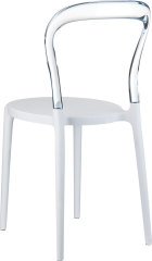 SİESTA MR BOBO SANDALYE ŞEFFAF TRNS. BEYAZ