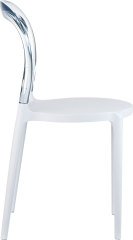 SİESTA MR BOBO SANDALYE ŞEFFAF TRNS. BEYAZ