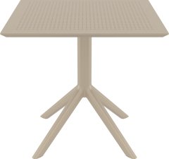 SİESTA SKY MASA 80 CM KUM GRİ