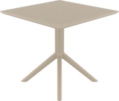 SİESTA SKY MASA 80 CM KUM GRİ