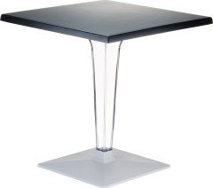 SİESTA ICE KARE MASA 60 CM SİYAH