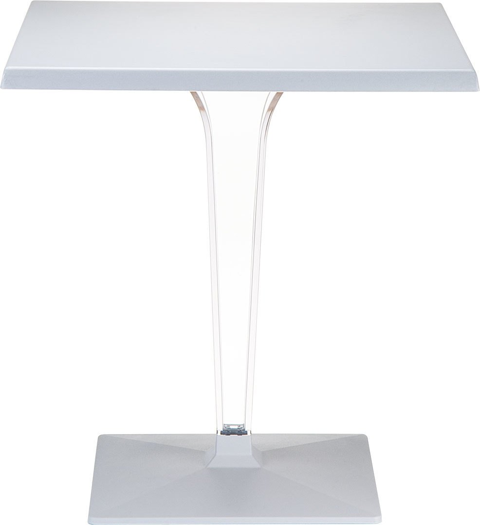 SİESTA ICE KARE MASA 60 CM GÜMÜŞ GRİ