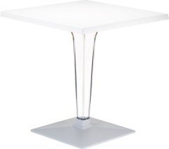 SİESTA ICE KARE MASA 70 CM BEYAZ