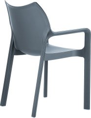 SİESTA DİVA SANDALYE KOYU GRİ