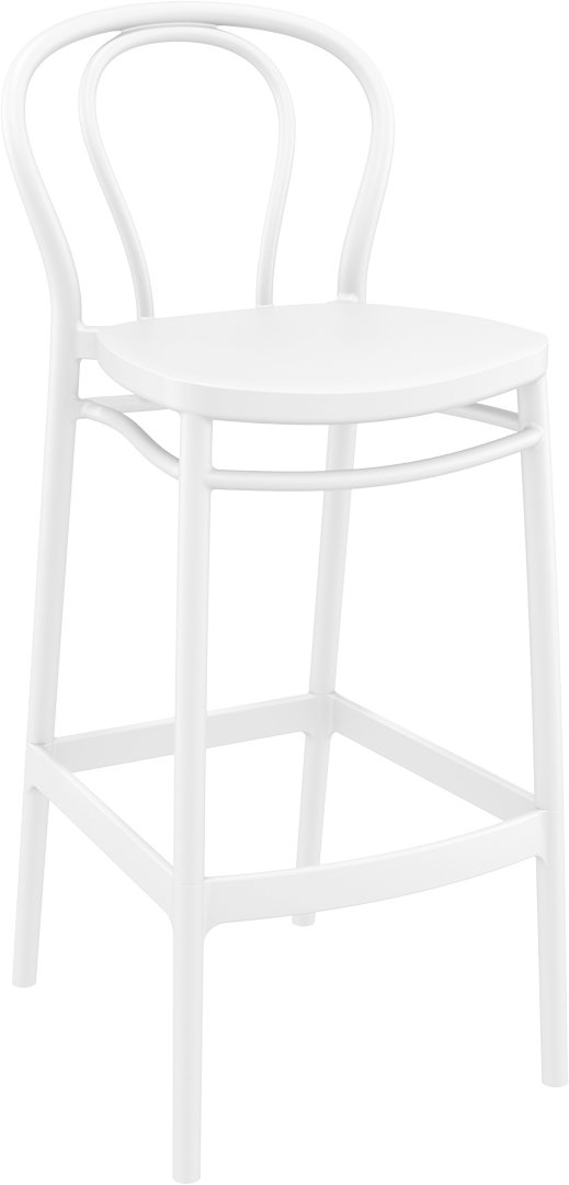 SİESTA VICTOR BAR SANDALYESİ 75 CM BEYAZ