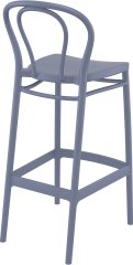 SİESTA VICTOR BAR SANDALYESİ 75 CM KOYU GRİ