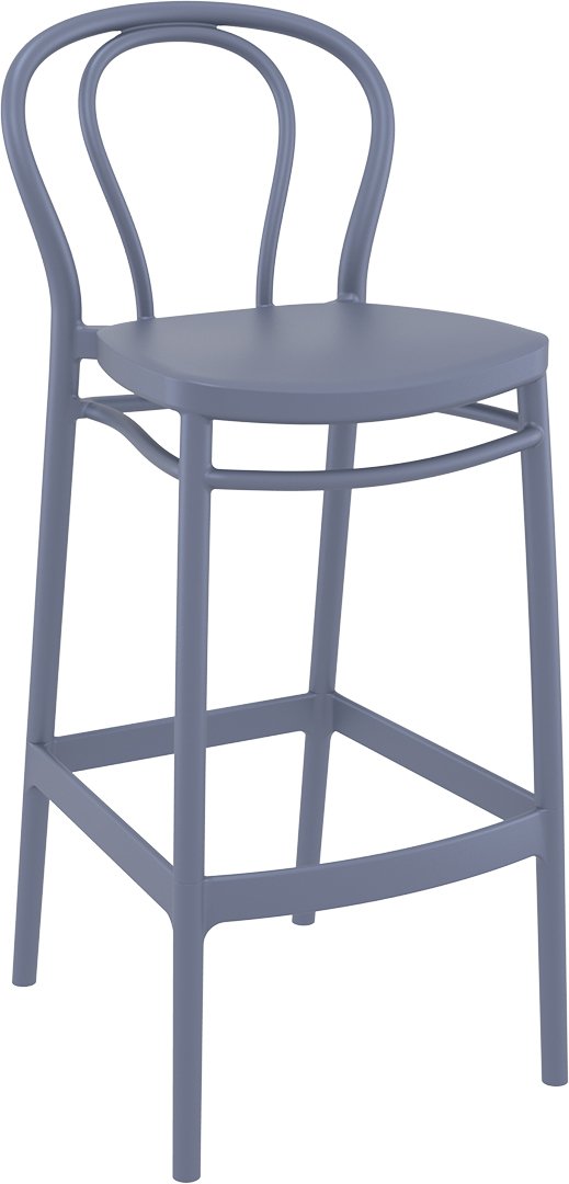 SİESTA VICTOR BAR SANDALYESİ 75 CM KOYU GRİ