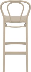 SİESTA VICTOR BAR SANDALYESİ 75 CM KUM GRİ