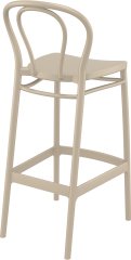 SİESTA VICTOR BAR SANDALYESİ 75 CM KUM GRİ