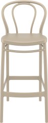 SİESTA VICTOR BAR SANDALYESİ 75 CM KUM GRİ
