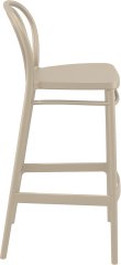 SİESTA VICTOR BAR SANDALYESİ 75 CM KUM GRİ