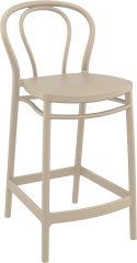 SİESTA VİCTOR BAR SANDALYESİ 65 CM KUM GRİ
