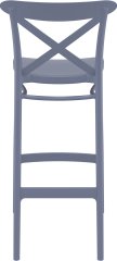 SİESTA CROSS BAR SANDALYESİ 75 CM KOYU GRİ