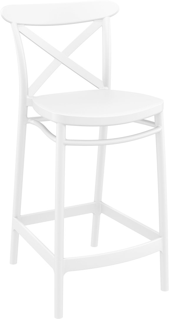 SİESTA CROSS BAR SANDALYESİ 65 CM BEYAZ
