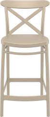 SİESTA CROSS BAR SANDALYESİ 65 CM KUM GRİ