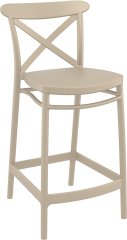 SİESTA CROSS BAR SANDALYESİ 65 CM KUM GRİ