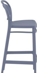 SİESTA MARCEL BAR SANDALYESİ 75 CM KOYU GRİ