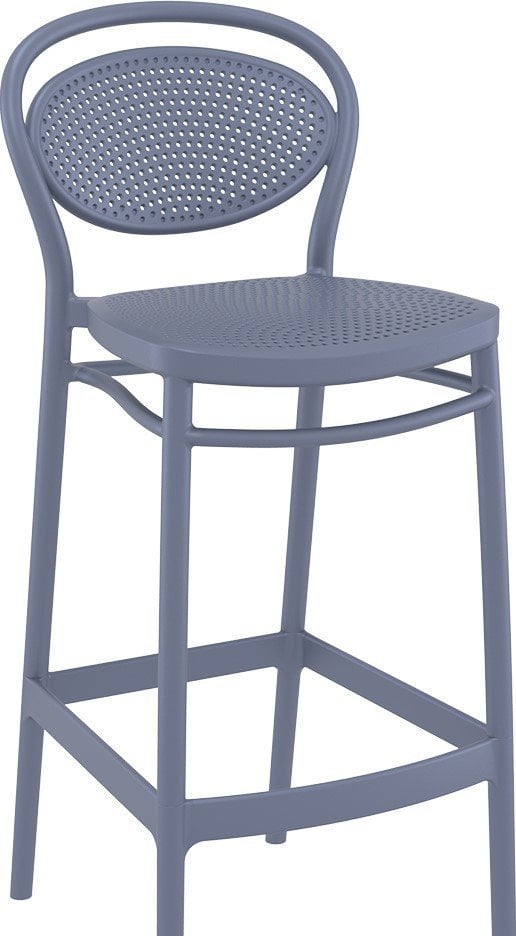 SİESTA MARCEL BAR SANDALYESİ 75 CM KOYU GRİ