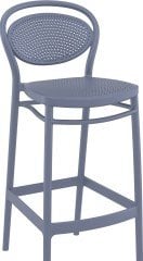 SİESTA MARCEL BAR SANDALYESİ 75 CM KOYU GRİ