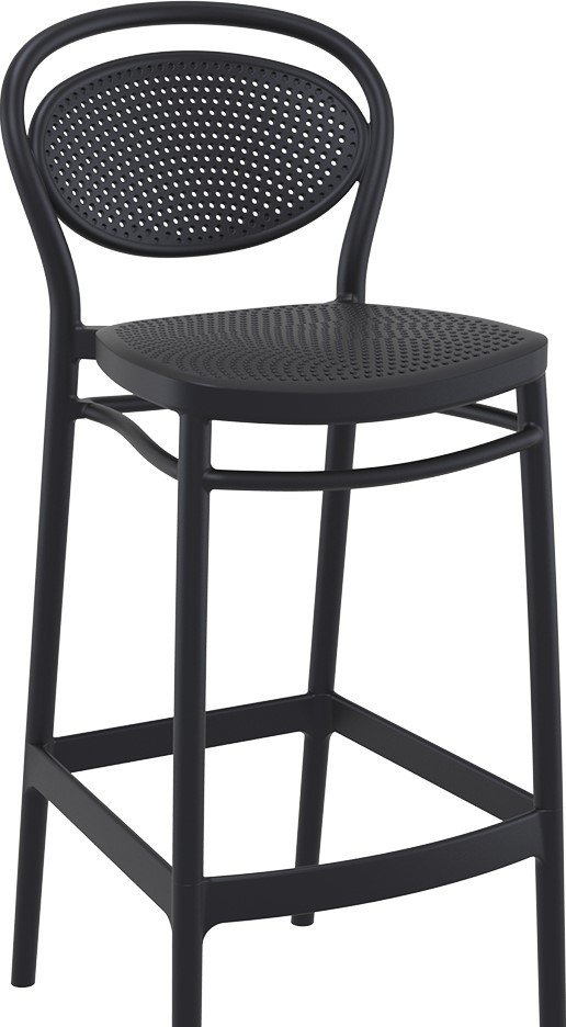 SİESTA MARCEL BAR SANDALYESİ 75 CM SİYAH