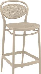 SİESTA MARCEL BAR SANDALYESİ 75 CM KUM GRİ