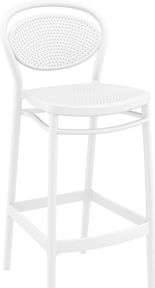 SİESTA MARCEL BAR SANDALYESİ 75 CM BEYAZ