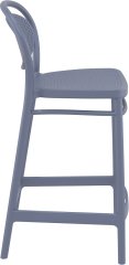 SİESTA MARCEL BAR SANDALYESİ 65 CM KOYU GRİ
