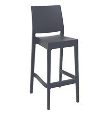 SİESTA MAYA BAR SANDALYESİ 75 CM KOYU GRİ