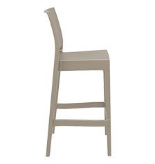 SİESTA MAYA BAR SANDALYESİ 75 CM KUM GRİ