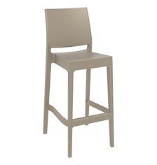 SİESTA MAYA BAR SANDALYESİ 75 CM KUM GRİ