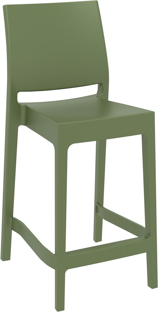 SİESTA MAYA BAR SANDALYESİ 65 CM ZEYTİN YEŞİLİ