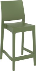SİESTA MAYA BAR SANDALYESİ 65 CM ZEYTİN YEŞİLİ