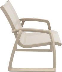 PACIFIC LOUNGE KOLÇAKLI TEKLİ  KOLTUK KUM GRİ