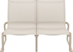 SİESTA PACIFIC LOUNGE KOLÇAKSIZ 2  Lİ KOLTUK KUM GRİ