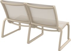 SİESTA PACIFIC LOUNGE KOLÇAKSIZ 2  Lİ KOLTUK KUM GRİ