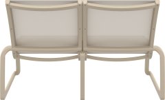 SİESTA PACIFIC LOUNGE KOLÇAKSIZ 2  Lİ KOLTUK KUM GRİ