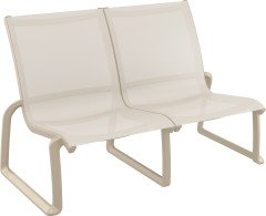 SİESTA PACIFIC LOUNGE KOLÇAKSIZ 2  Lİ KOLTUK KUM GRİ