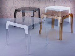 SİESTA QUEEN SEHPA PARLAK BEYAZ