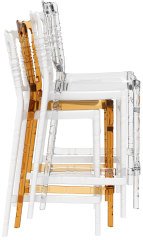 SİESTA OPERA BAR SANDALYESİ 75 CM KAHVERENGİ TRANSPARAN