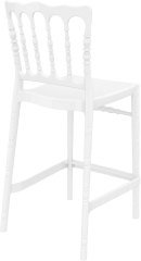 SİESTA OPERA BAR SANDALYESİ 75 CM PARLAK BEYAZ