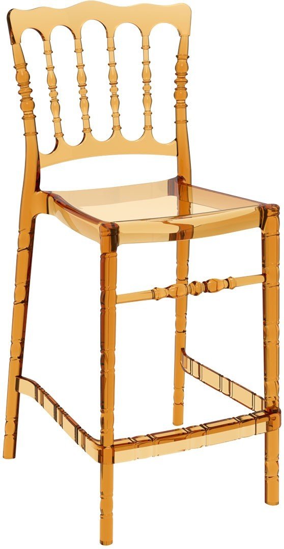SİESTA OPERA BAR SANDALYESİ 65 CM KAHVERENGİ TRANSPARAN